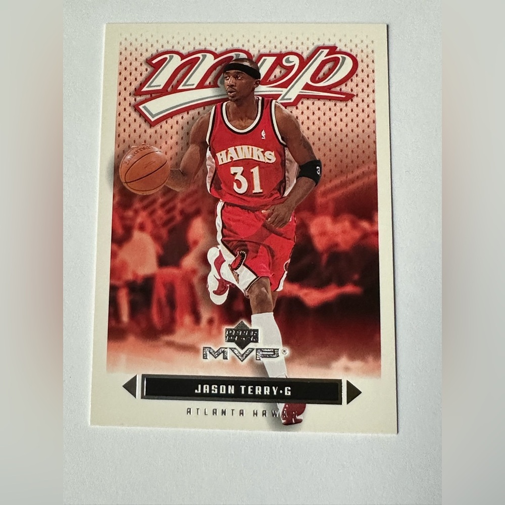 Upper Deck MVP Jason Terry #31 Atlanta Hawks Red Trading Card